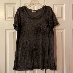 Black/Gray Cuffed Tshirt